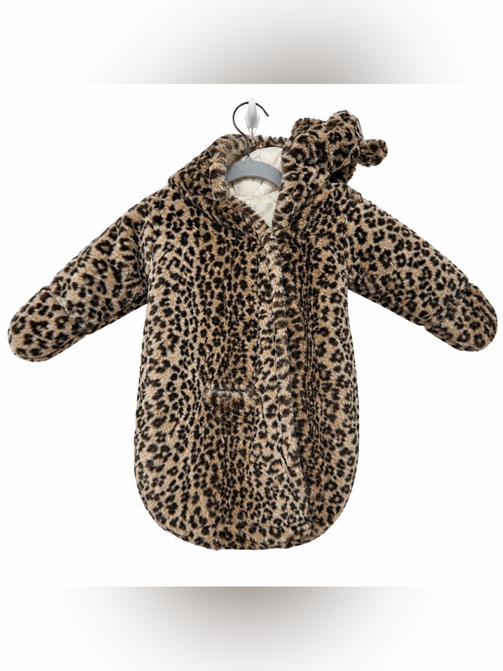Carters leopard baby bunting snowsuits 0/6m